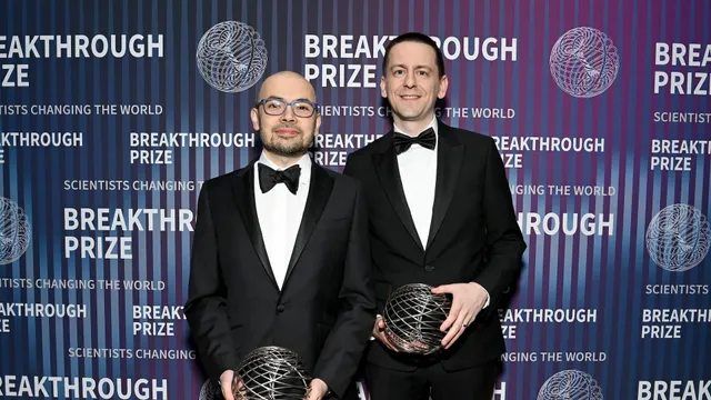Demis Hassabis and John Jumper at the 10th Breakthrough Prize Ceremony