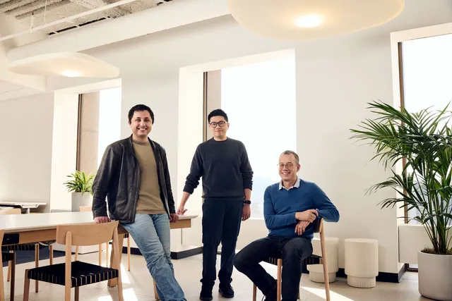 Arena 三位联合创始人 Anastasios Angelopoulos、Wei-Lin Chiang 和 Ion Stoica